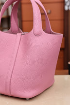 Picotin18, Sakura Pink, French TC leather, fully hand-stitched craftsmanship
