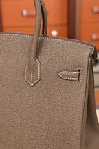 Birkin 25, Elephant Grey with silver hardware, French Togo leather, fully hand-stitched, 18K hardware, premium quality