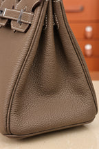 Birkin 25, Elephant Grey with silver hardware, French Togo leather, fully hand-stitched, 18K hardware, premium quality