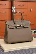 KL 25 Elephant Grey Premium Epsom Leather - Silver Hardware